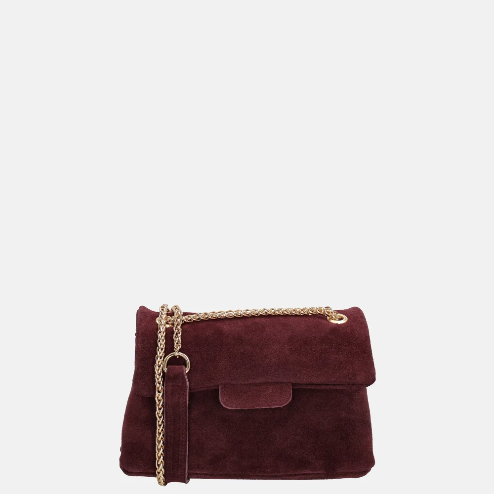 Charm London Elisa crossbody tas bordeaux rood